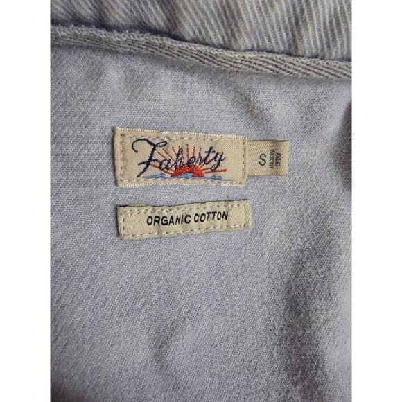 Faherty Blythe Denim Jumpsuit Organic Cotton Jean Romper Light Wash S A001619 - Picture 7 of 15